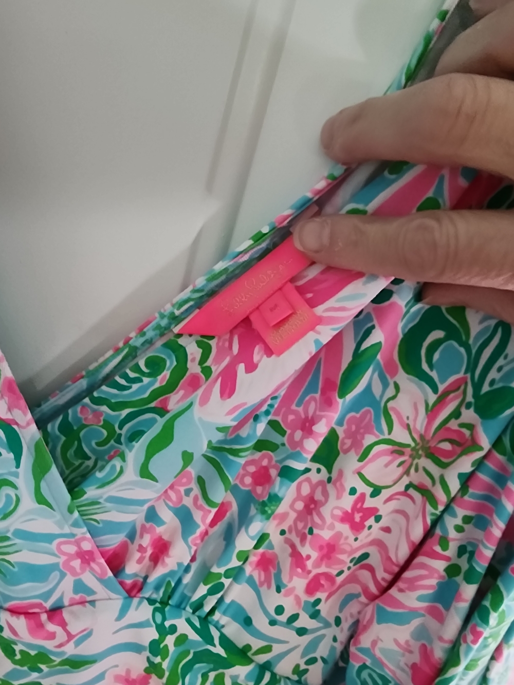 Lilly Pulitzer Parigi Pink, Green & Aqua Floral Romper